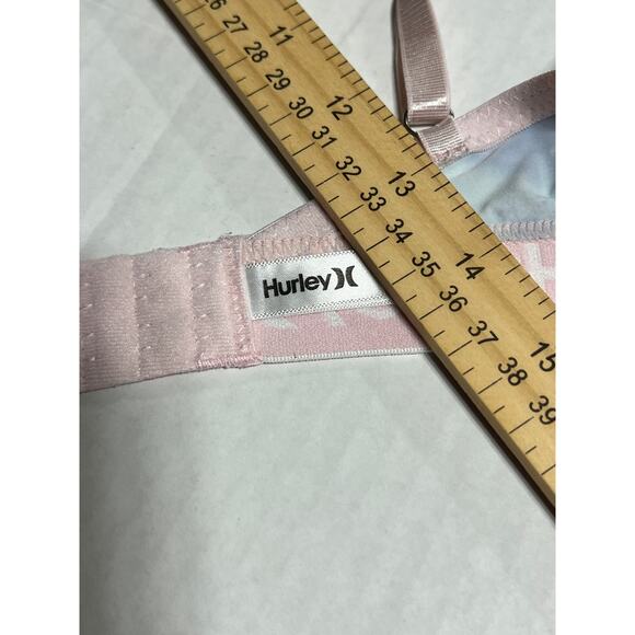 Hurley Women Tie Dye Lightly Padded Comfort Bra Pink Wirefree Wireless Size 36C - Picture 10 of 11